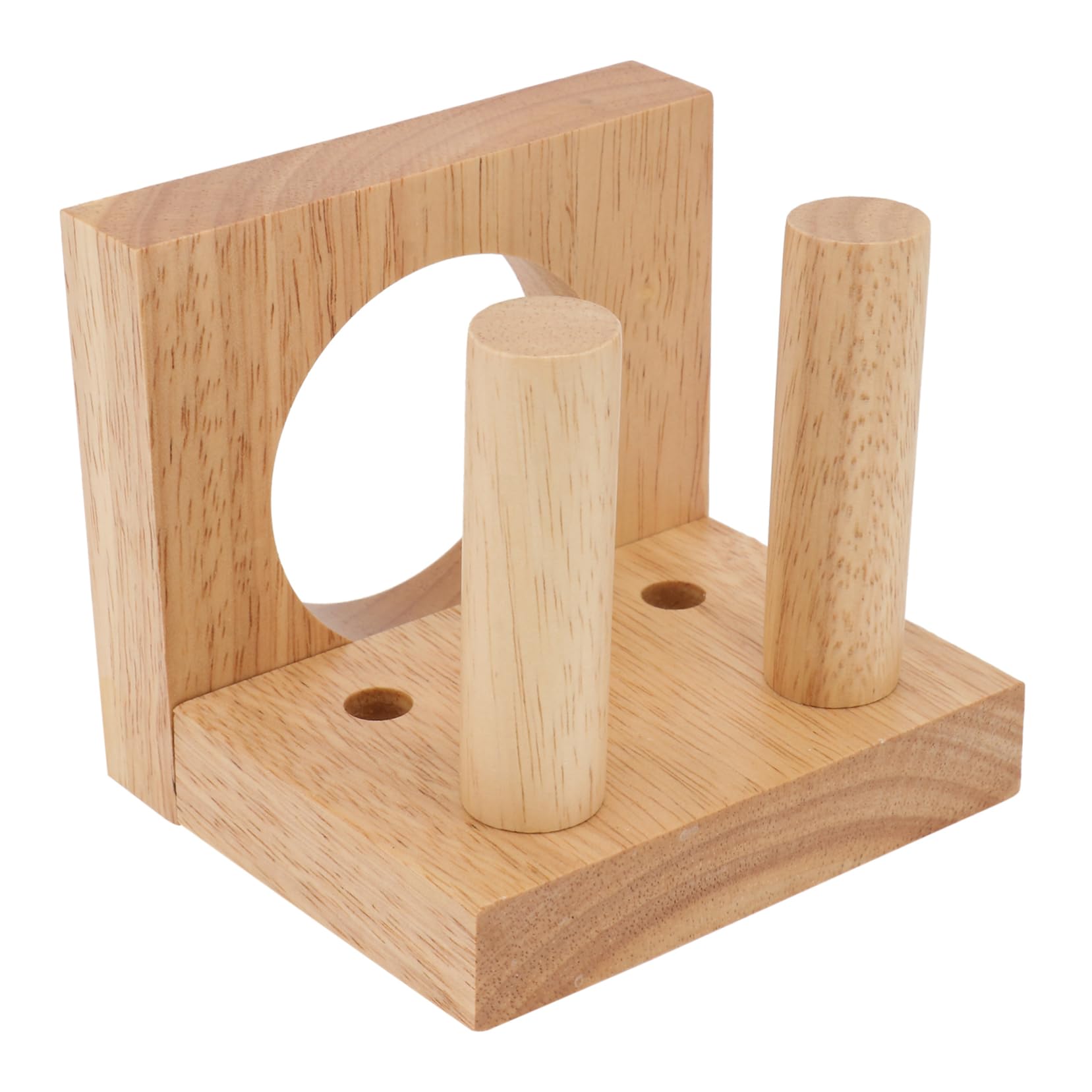 Happyyami 1Pc Durable Wooden Baseball Bat Display Rack Multifunctional Support for Hockey Sticks Softballs Sturdy Vertical Holder for Home Decoration Texture