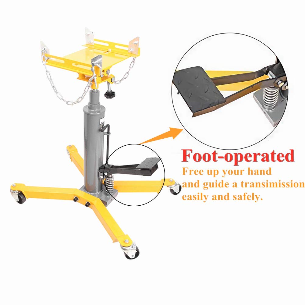 Three T Hydraulic Transmission Jack 1100lbs 1/2 Ton Heavy Duty 2 Stage