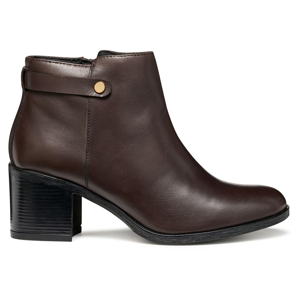 Geox Womens Dnewasheel Ankle Boot, Brown, 2.5 UK