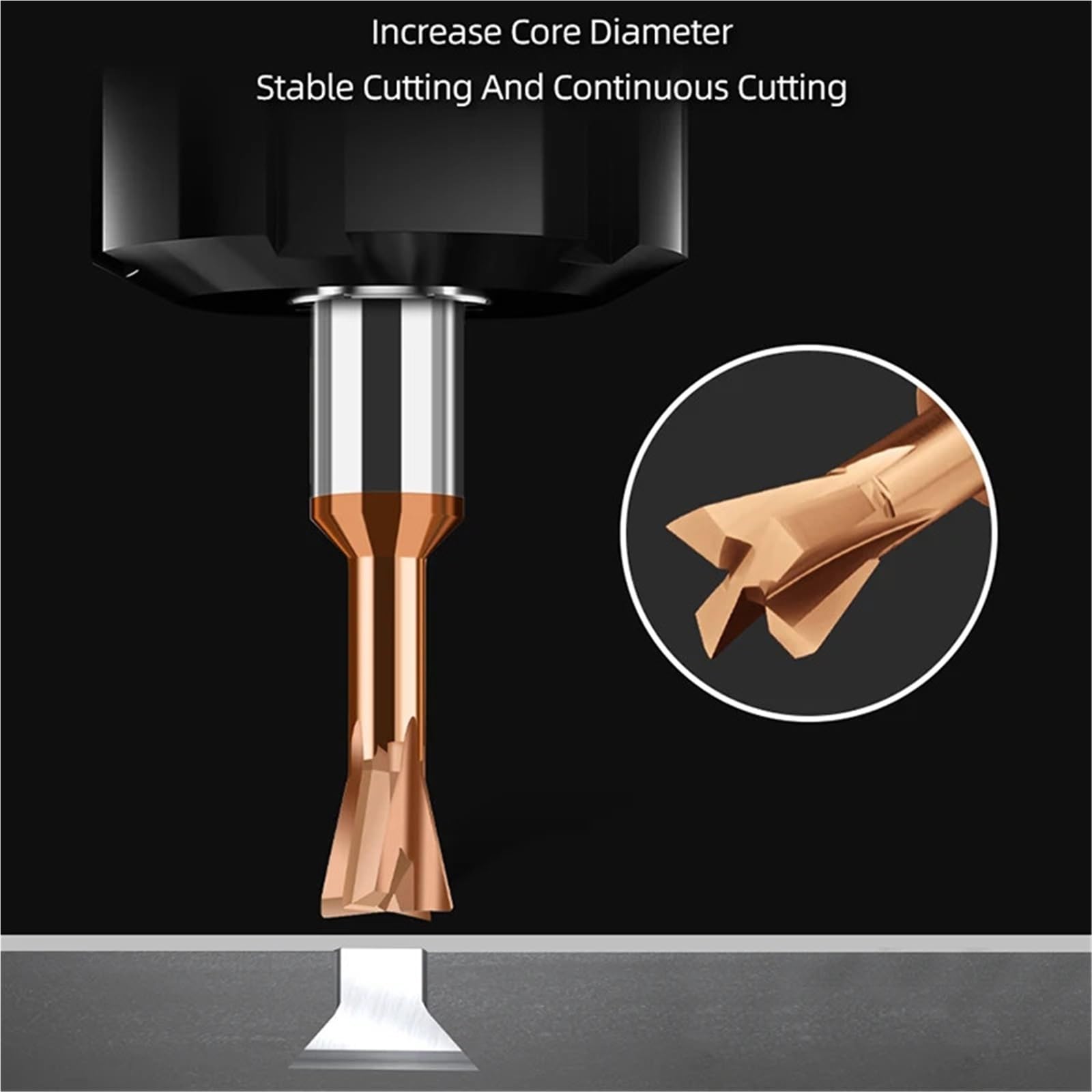 Fresa de cola de milano de carburo, herramientas CNC de 45 °, mecanizado de metales, fresas de extremo de acero de tungsteno, cortadores de chaflán, 1 Uds.(UNCOATED_D3X50L)