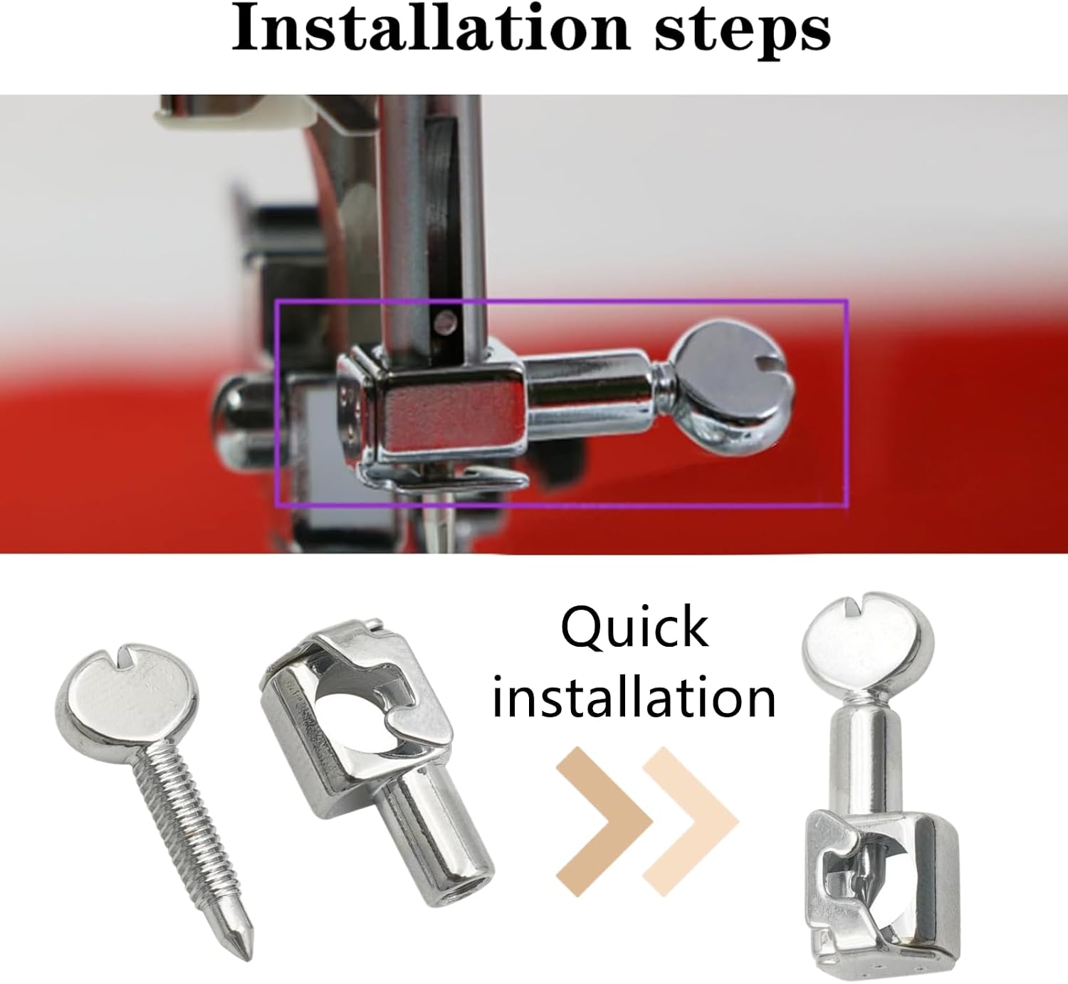 3 PCS Needle Clamps Professional Sewing Machine Needle Holder Sewing Needle Clamps with Rotatable Handle Screw for Household Sewing Machine Parts