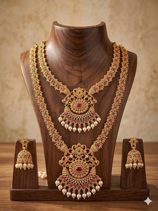 Ethnic Temple Jewellery for Weddings, Brides & Festivals