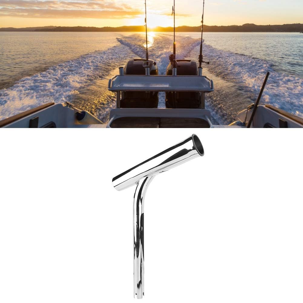 Porta-canna pesca per barche,Accessorio strumento staffa supporto canna pesca in acciaio inossidabile per barca marina