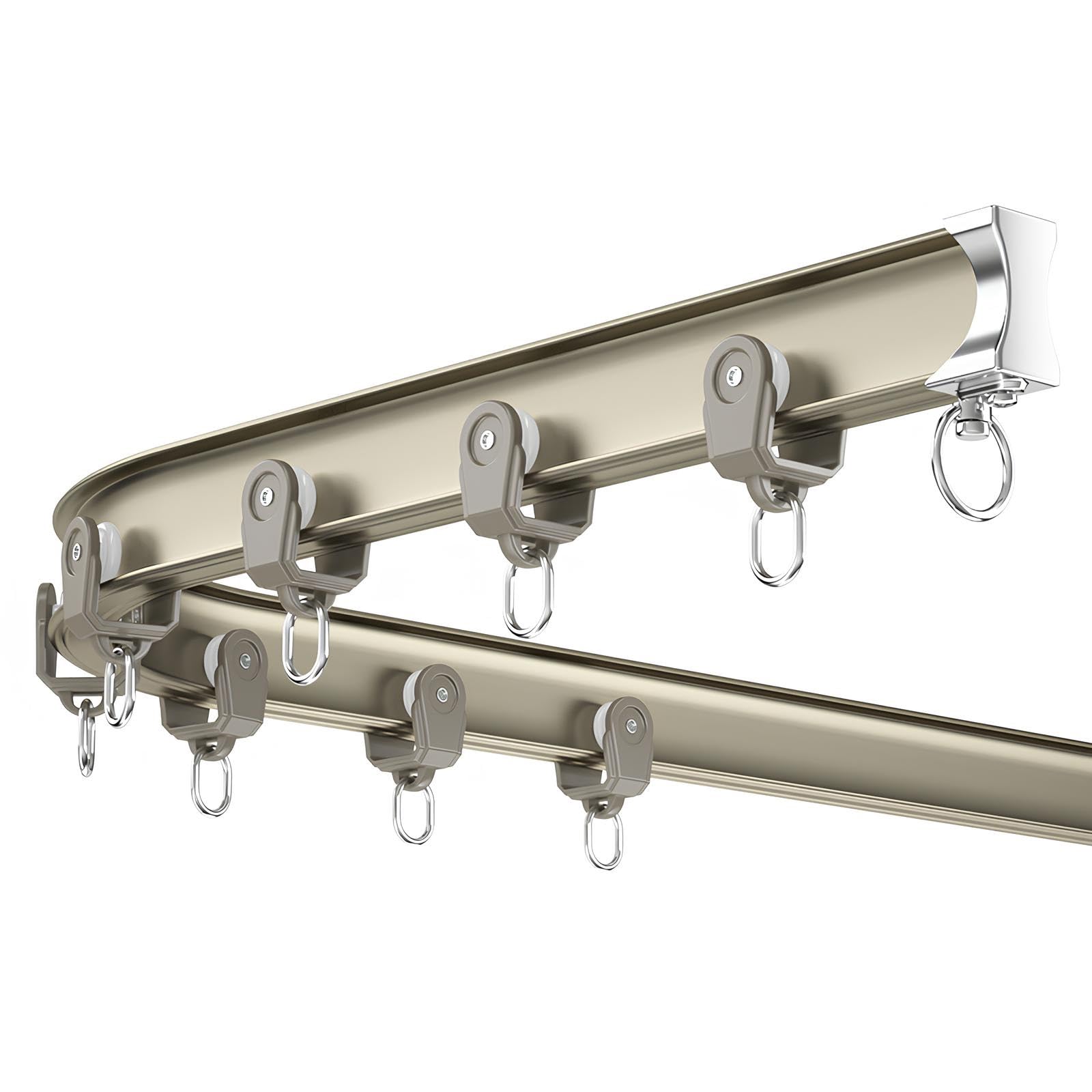 Rail de rideau de plafond en aluminium pour aménagement de baie vitrée