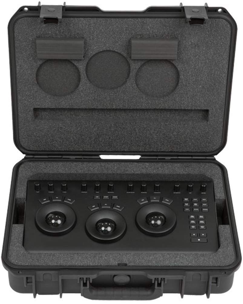 SKB Cases 3i-18135DAV iSeries Case, Compatible with Blackmagic Design Davinci Resolve Micro Panel, Polypropylene Copolymer Resin, Trigger Release Latch System, Rubber Over-Molded Cushion Grip Handle