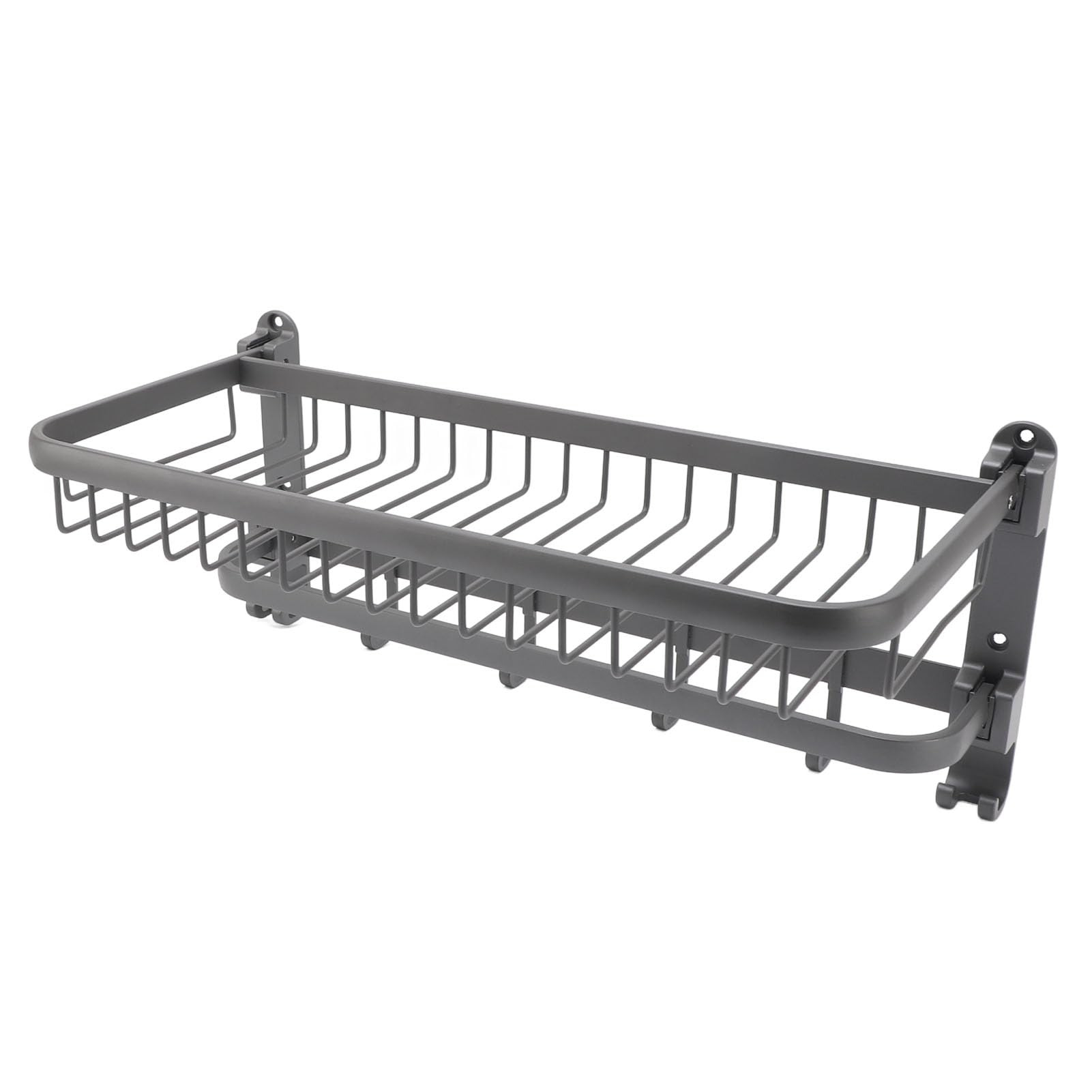 Étagère à serviettes pliable en aluminium space 49x22 cm pour salle de bain