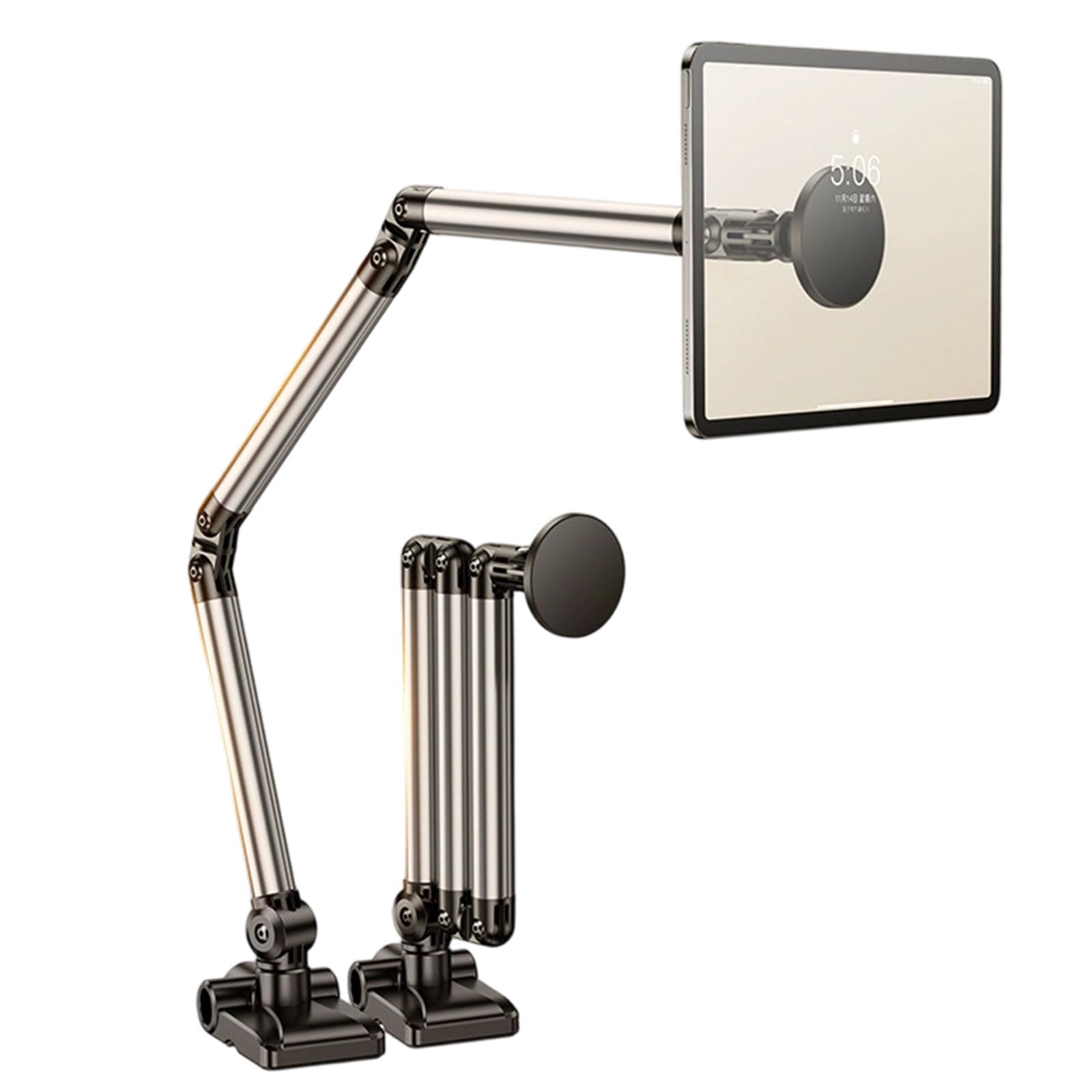 Supporto da scrivania per tablet in alluminio con visualizzazione