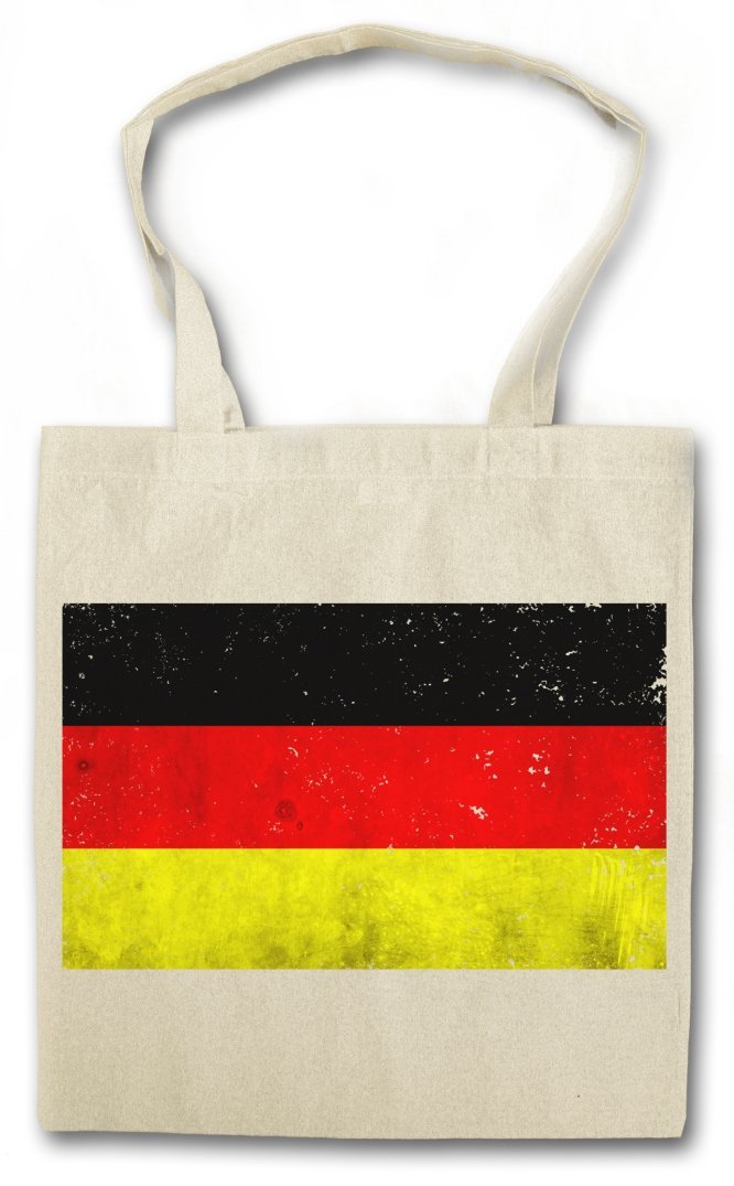 Bolsa De Tela Reutilizable Con Diseño Vintage De La Bandera Alemana – Ideal Para El Día A Día
