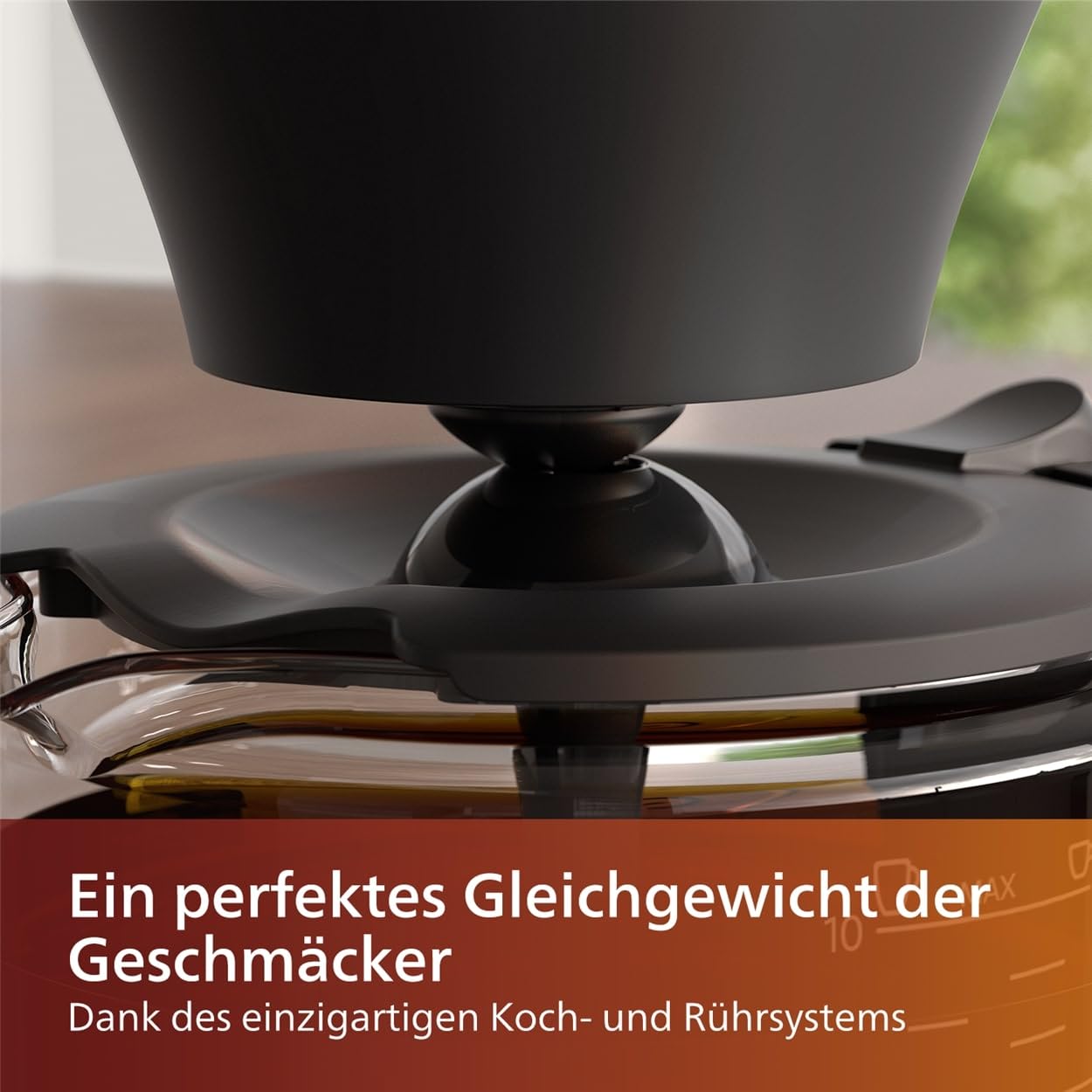 Philips Filterkaffeemaschine 1.25L 15 Tassen Boil & Brew schwarz silbern HD5416/60
