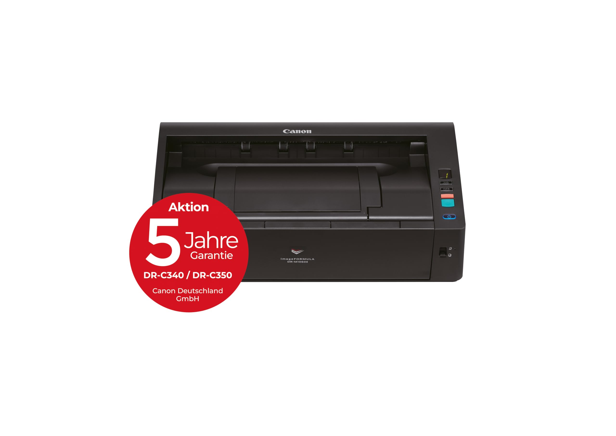 Canon imageFORMULA DR-M1060II A3 Dokumentenscanner | Kompaktes Design & leistungsstark für Büro & Home Office | 600 DPI Auflösung | 80-Seiten-Automatischer Einzug | Mit Canon CaptureOnTouch Pro