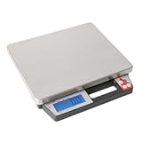 Taylor TE50 50-Pound Digital Portion Control Food Scale with Handle, Inventory, Postal, and Bulk Portioning Scale, Tare and Hold Function, NSF, Stainless Steel Platform