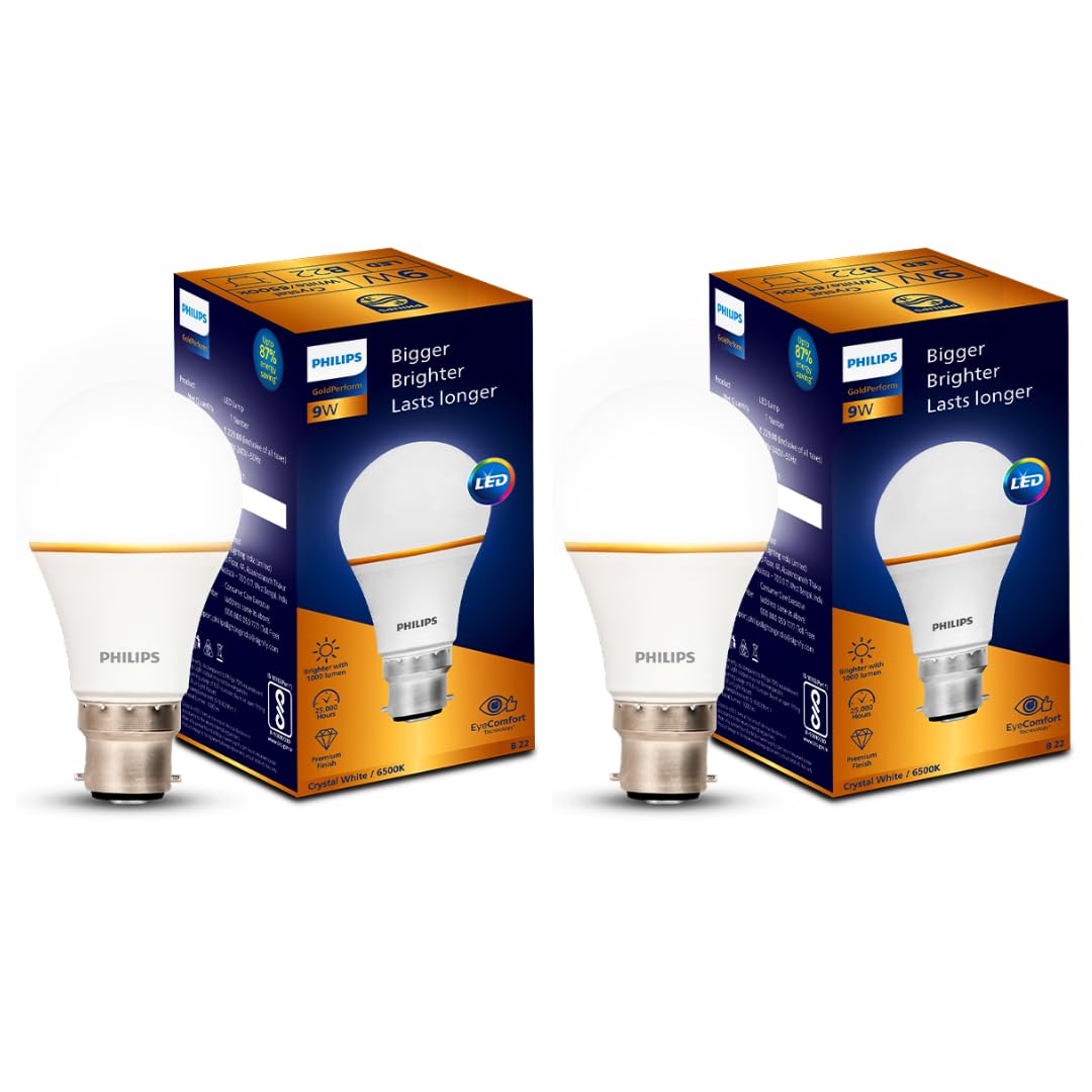 See full amazon price history chart for PHILIPS 9W LED B22 Bulb | Bigger & Brighter LED Bulb for Home | Color: Cool Day Light | Pack of 2 | Gold Perform Series PHILIPS 9W LED B22 Bulb | Bigger & Brighter LED Bulb for Home | Color: Cool Day Light | Pack of 2 | Gold Perform Series (B0D817GDGT) Amazon Price History, Amazon Price Tracker