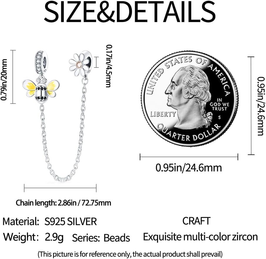 Red Ladybug Dangle Charms Fit for Pandora Bracelets and Necklaces S925 Sterling Silver Charms Beads for Women Jewellery Gifts - Image 3