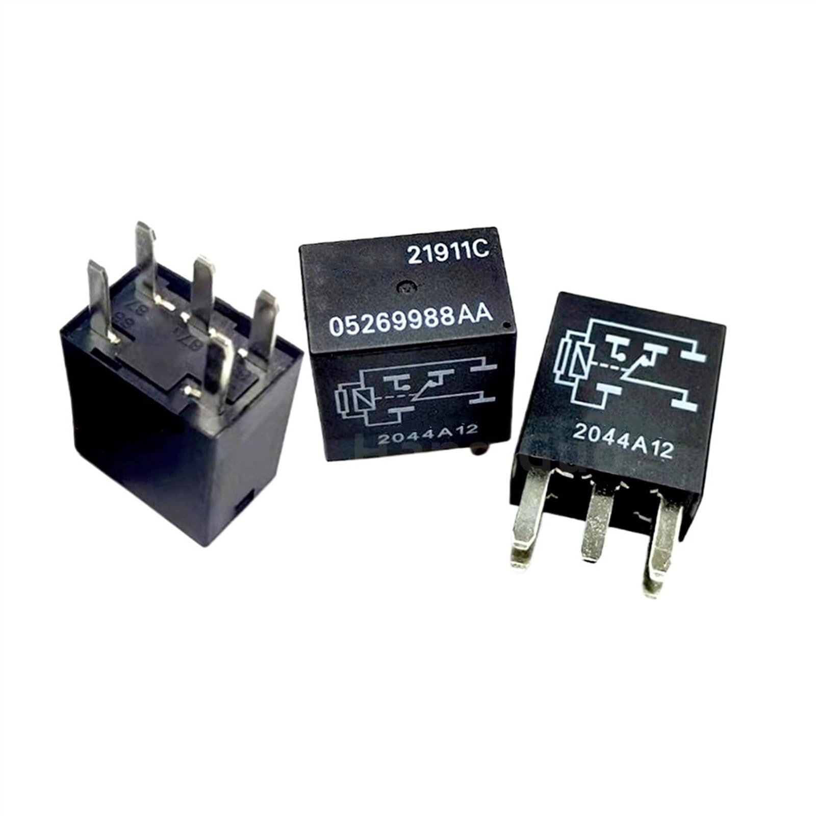 2 unids/lote 21911C 05269988AA 35A 12V relé de caja de seguridad automática 5 pines 21911C 05269988AA relé de compresor de ventilador