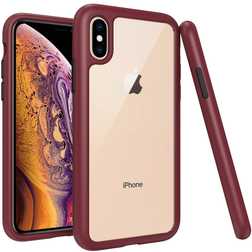 Xs Max Red Colour Military Defender Tough Shockproof Case For