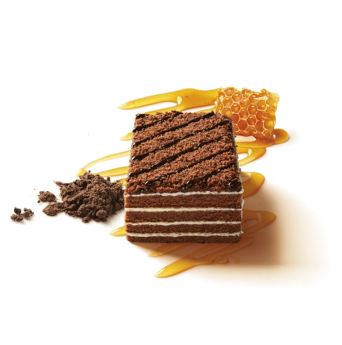 MARLENKA® Honigkuchen mit Kakao, Traditionelles armenisches Dessert, 16x100g Familienpackung, Lange Haltbarkeit, Ohne Konservierungsstoffe