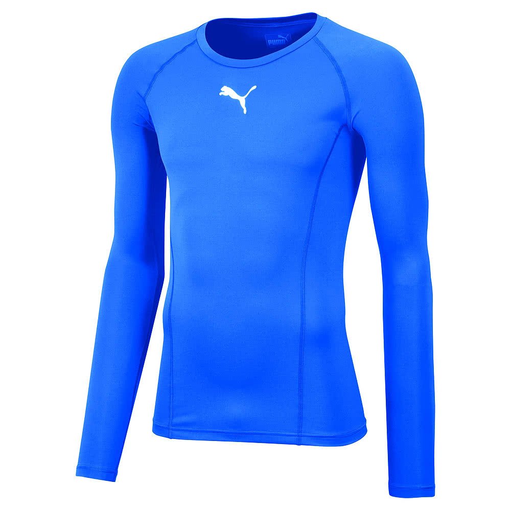 Puma Liga Kid's LIGA Baselayer Tee LS Jr,Electric Blue Lemonade,176
