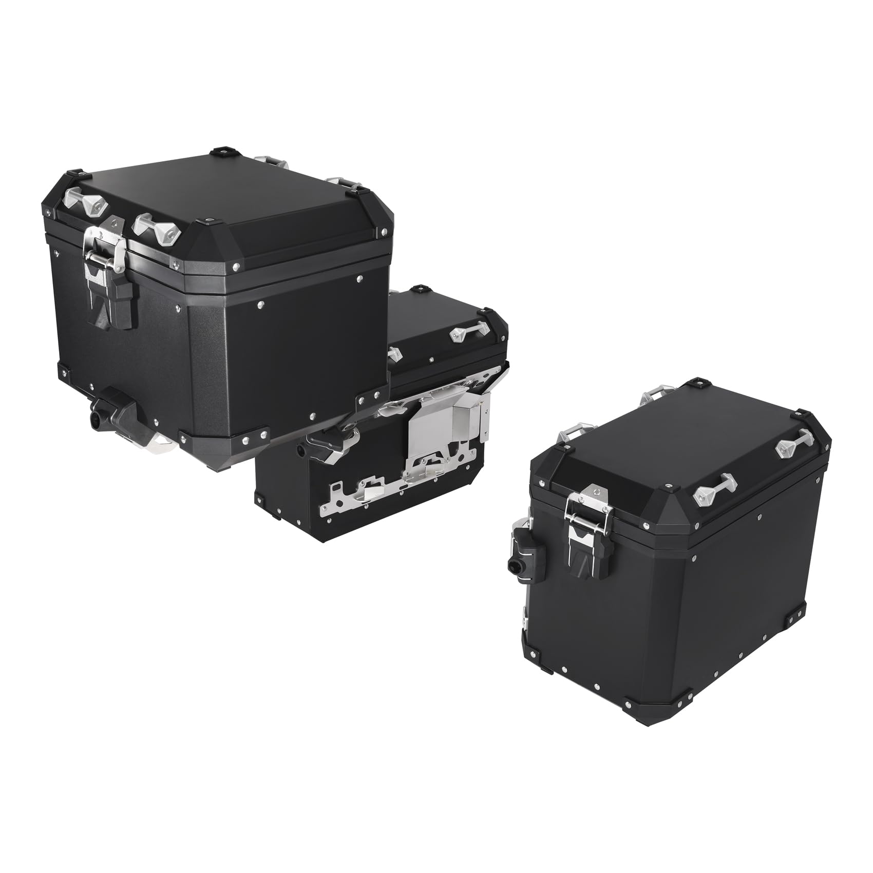 TCMT Bagażnik Top Box sakwy boczne pasuje do BMW R1200GS 2013-2018 R1250GS 2019-2024 F850GS 2017-2022 F900GS 2023-2025