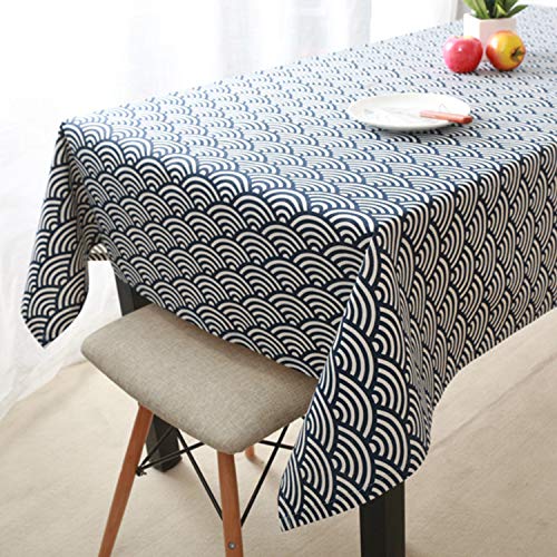 AMZERO Manteles de Navidad Mantel Rectangular de Antimanchas Antimanchas Impermeable para Mesa Rectangular de Comedor Cocina JardíN - A 60x100cm