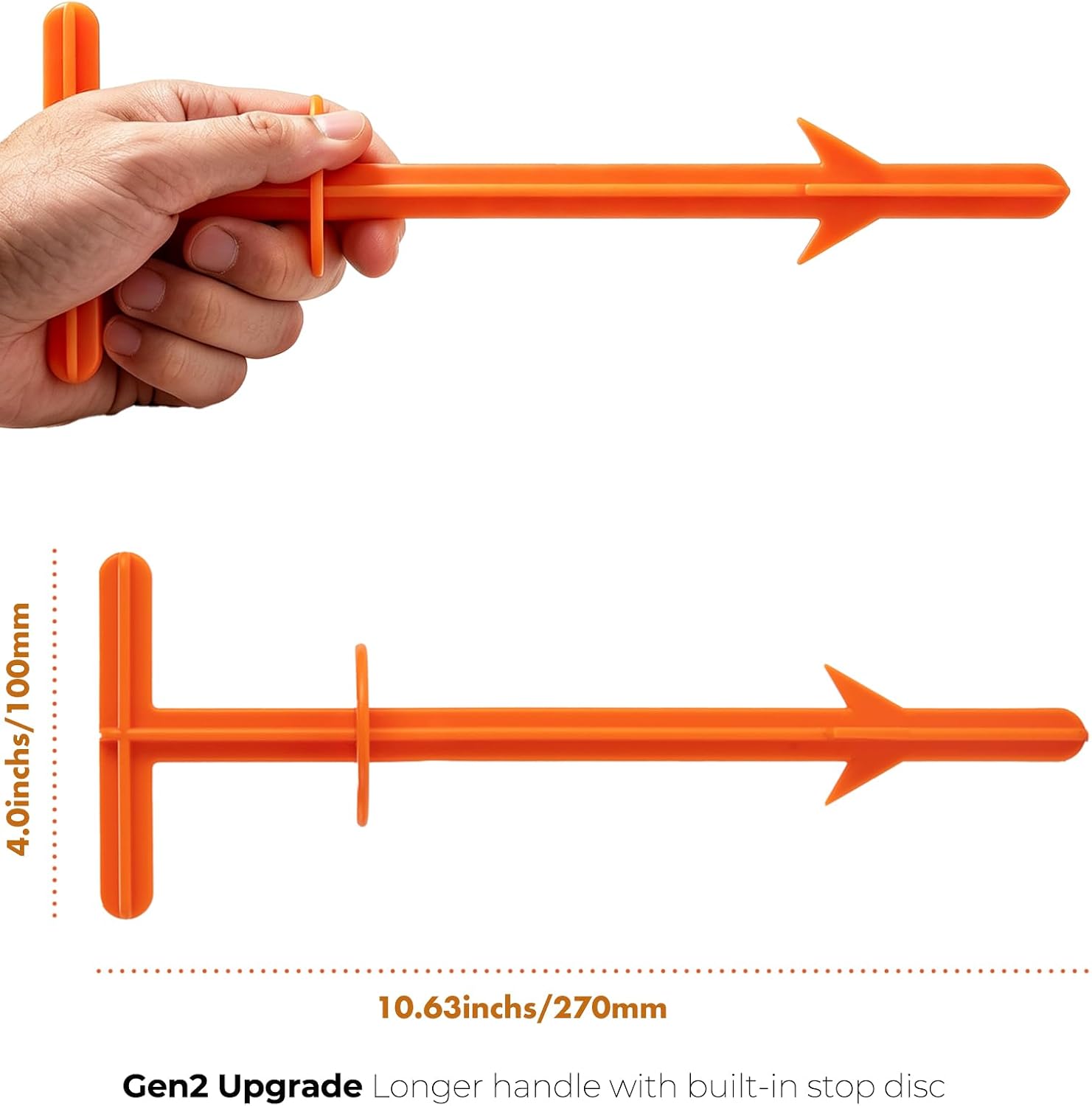 Hunter Butt Out II Field Dressing Tool Set (5 Pack) for Hunters | Specialties Butt Out II Field Dressing Tool+Nitrile Gloves Set (5 Pack) Fast & Safe Deer Processing Kit for Hunters, Orange
