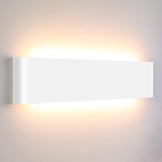 Lightess 18W 40CM wandlampe innen led wandleuchte Weiß Flurlampe