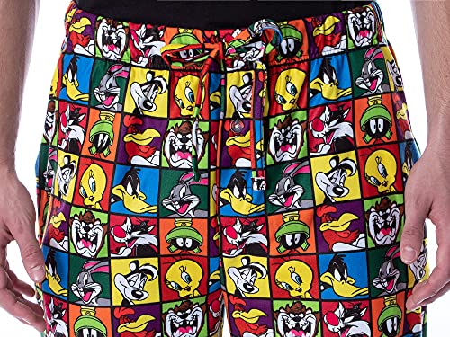 INTIMO Looney Tunes Men's Character Grid Allover Print Sleep Lounge Pajama Pants4