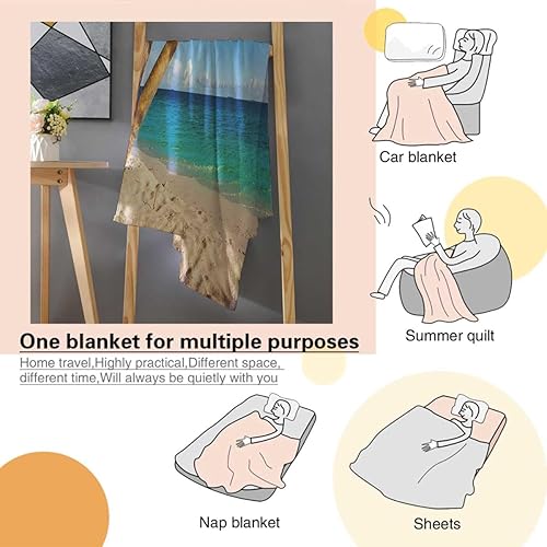 Miniatura 4 de Manta que no se desprende de la playa, manta para cama, camping, viajes, picnic, 30 x 40 pulgadas