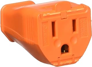 LEVITON 003-3W102-00R 3-Wire Grounding Cord Connector, Orange