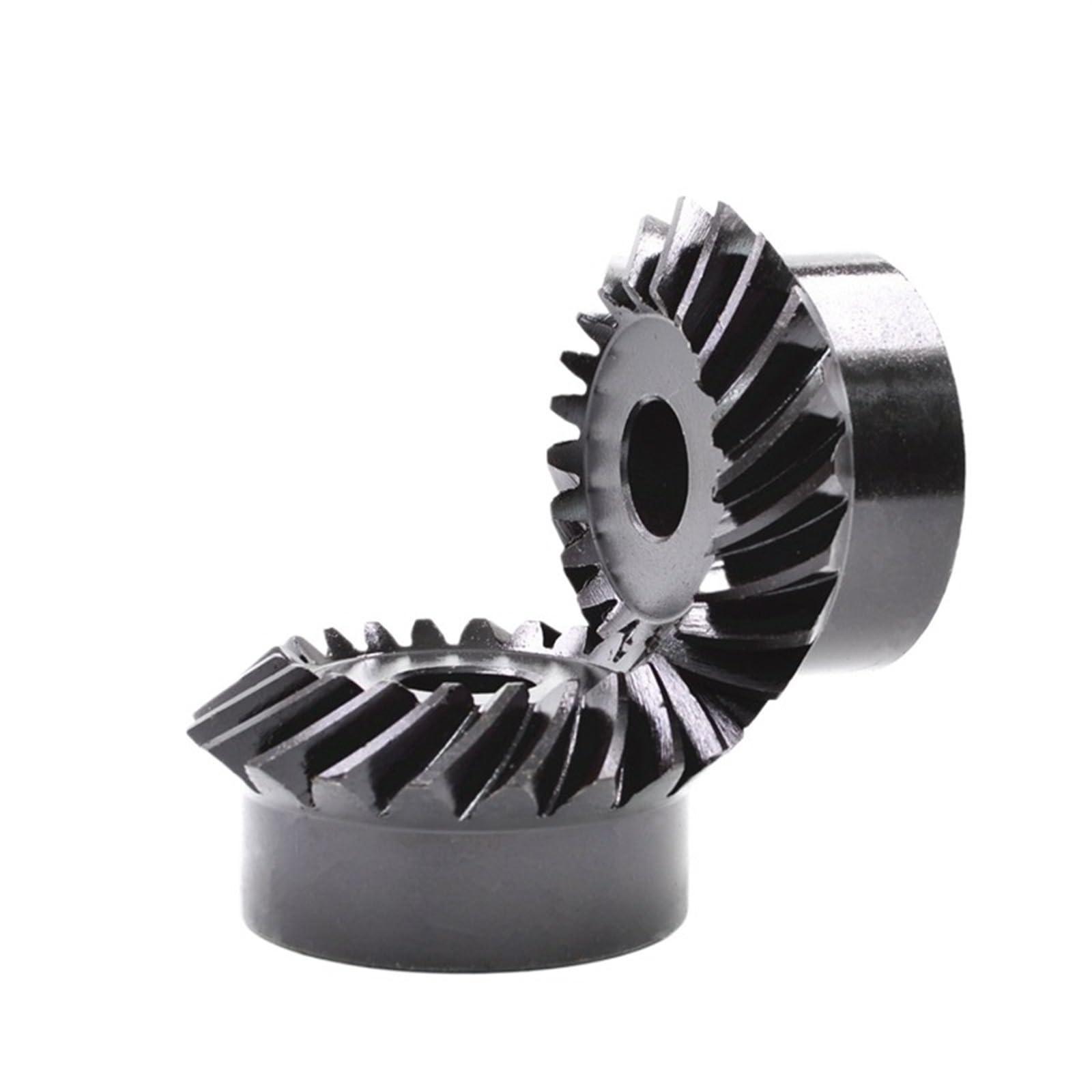 Bevel Gear Pinion Hardware Mechanical 1M 20T Spiral Bevel Gear 1:1 90° 6/8/10mm Helical Steel Bevel Gear(10mm)