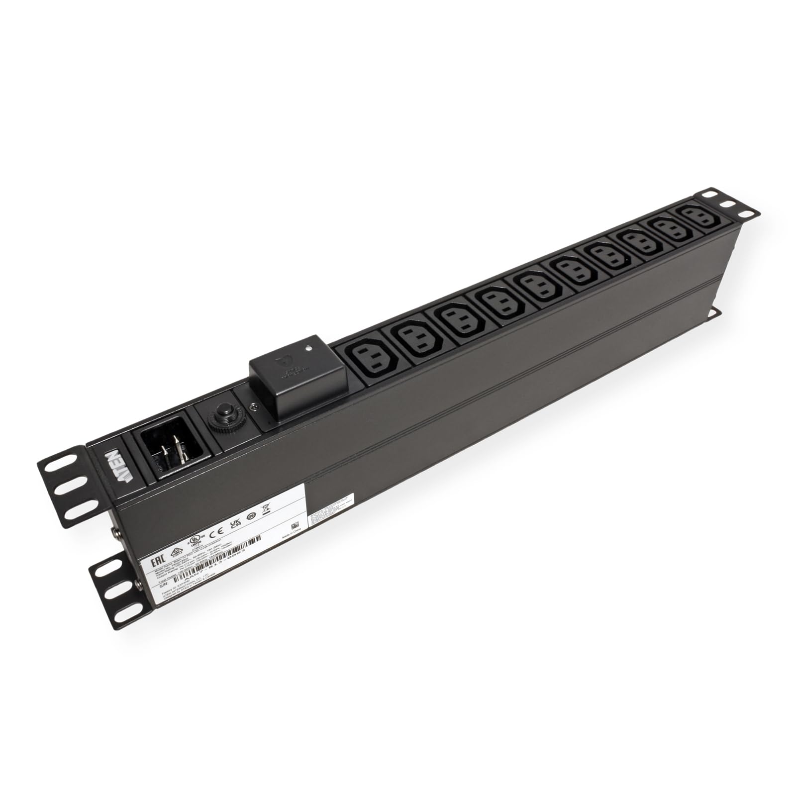 ATEN PE0218SG 1U 16A 18-Port Basic PDU mit Überspannungsschutz
