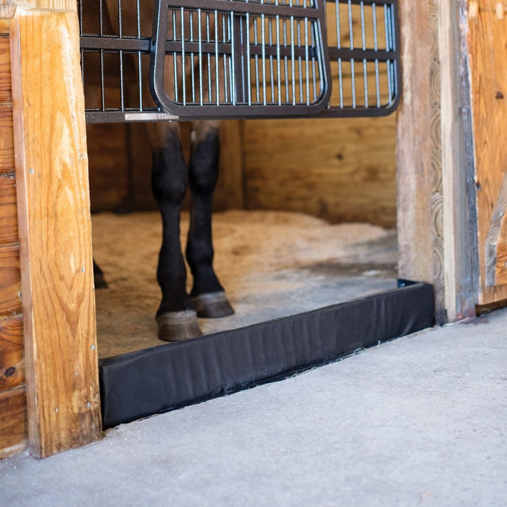 Schneiders Stall Door Sawdust Saver II | Keep Your Stall Clean and Comfortable for Your Horse | Color Black