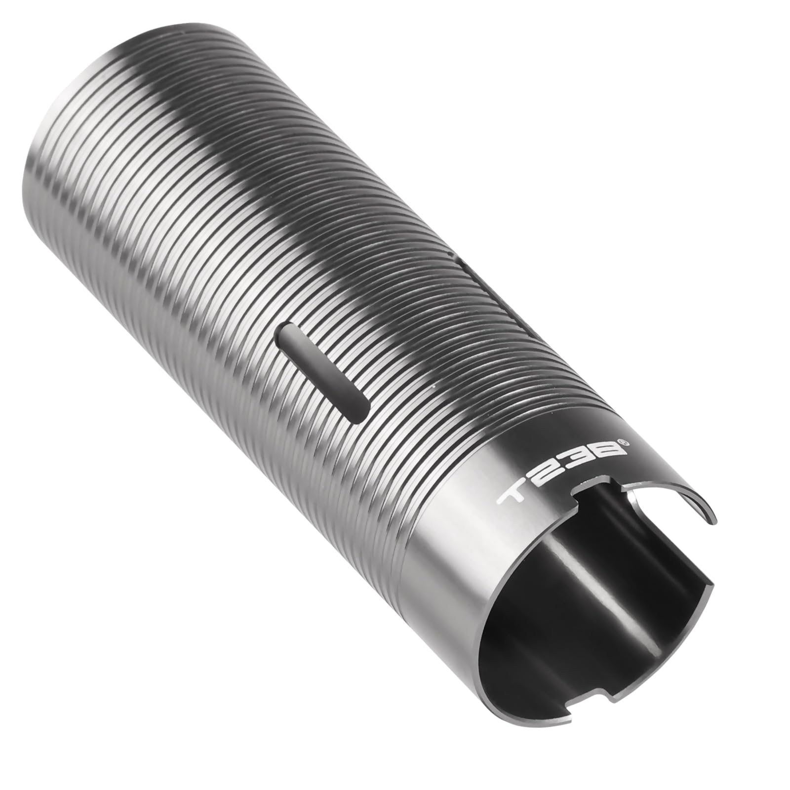 Airsoft Cylindre à revêtement PTFE AEG,Cylindre léger en Alliage d'aluminium 7075 Hautes Performances pour boîte de Vitesses AEG/Gel Blasters (Volume d'air 50%)