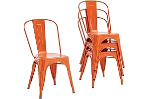 Nazhura Commercial Stackable Dining Chairs (Set of 4)