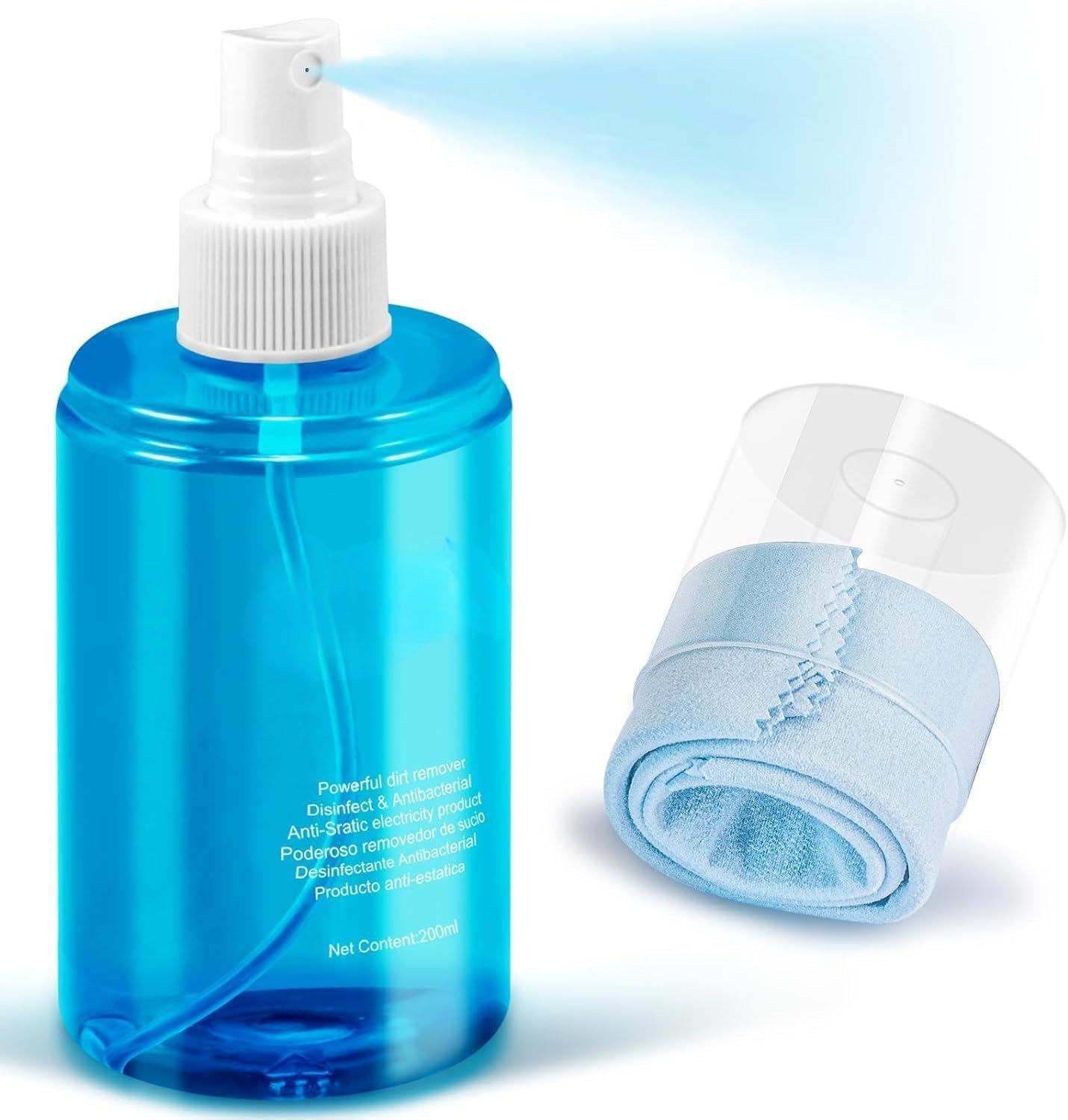 Advanced Screen Shine Solution - 200ml Streak-Free Cleaner for TVs, Computers, Laptops, Phones, iPads, Complete Electronics Cleaning Kit with Microfiber Towel