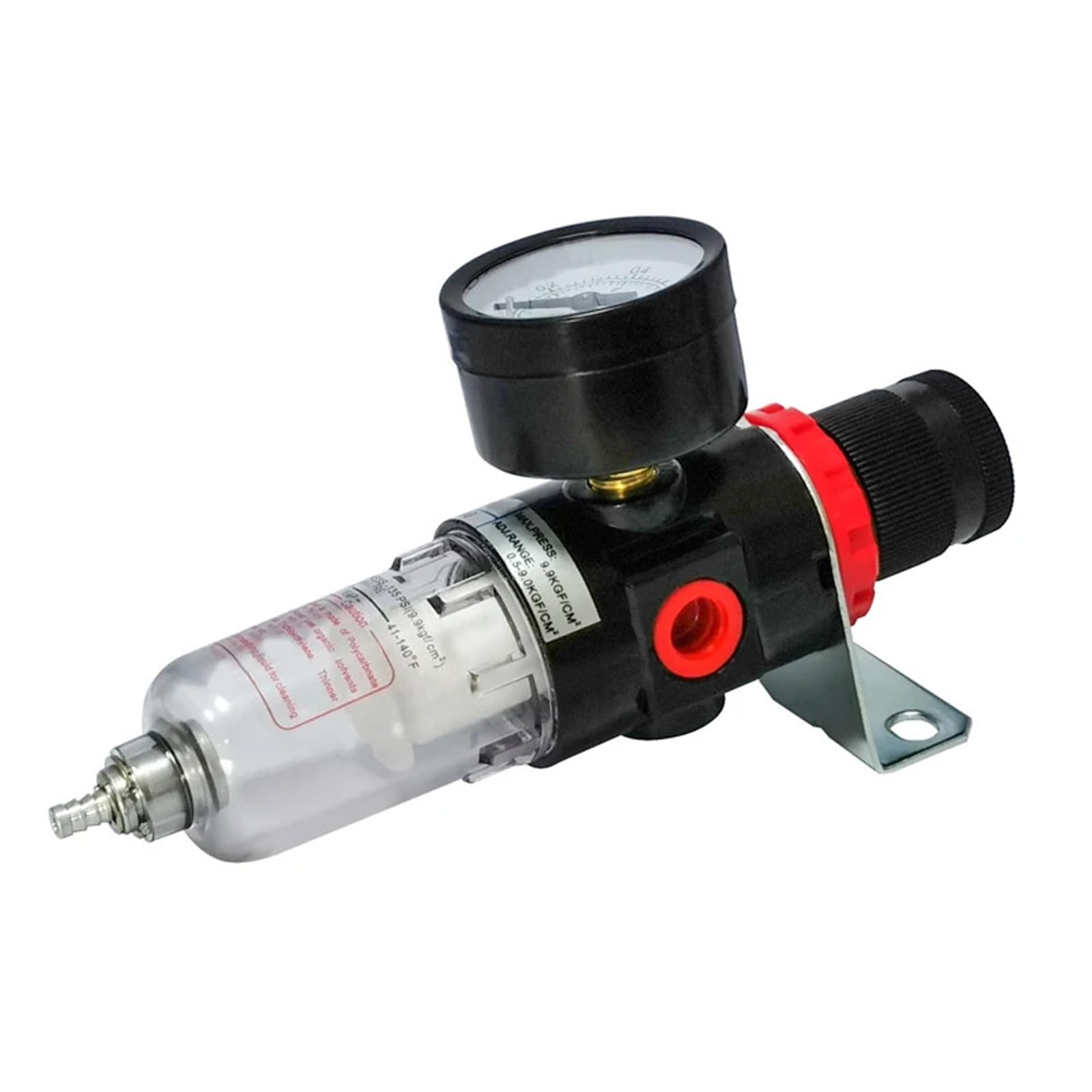 Régulateur de pression d'air AFR2000 PT1/4" avec séparateur eau/huile et filtre for compresseur d'aérographe (1 pièce)(ARF2000)