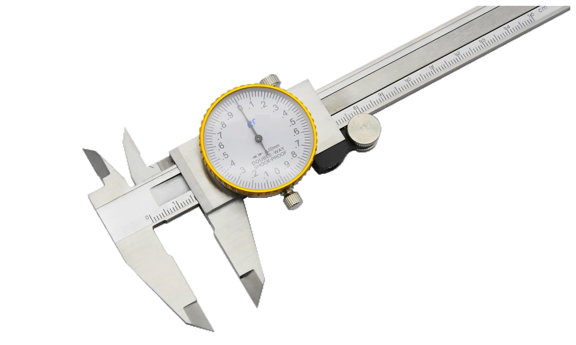 Messschieber 0-150 mm/0-6 Zoll 0,02 mm for Messwerkzeuge Messschieber mit Metallgehäuse Messschieber mit Uhr Messwerkzeuge