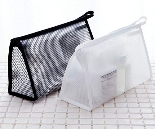 Miniatura 2 de AKOAK Bolsa de maquillaje de viaje de 2 piezas, bolsa de almacenamiento portátil de EVA para necesidades diarias, impermeable, organizador de