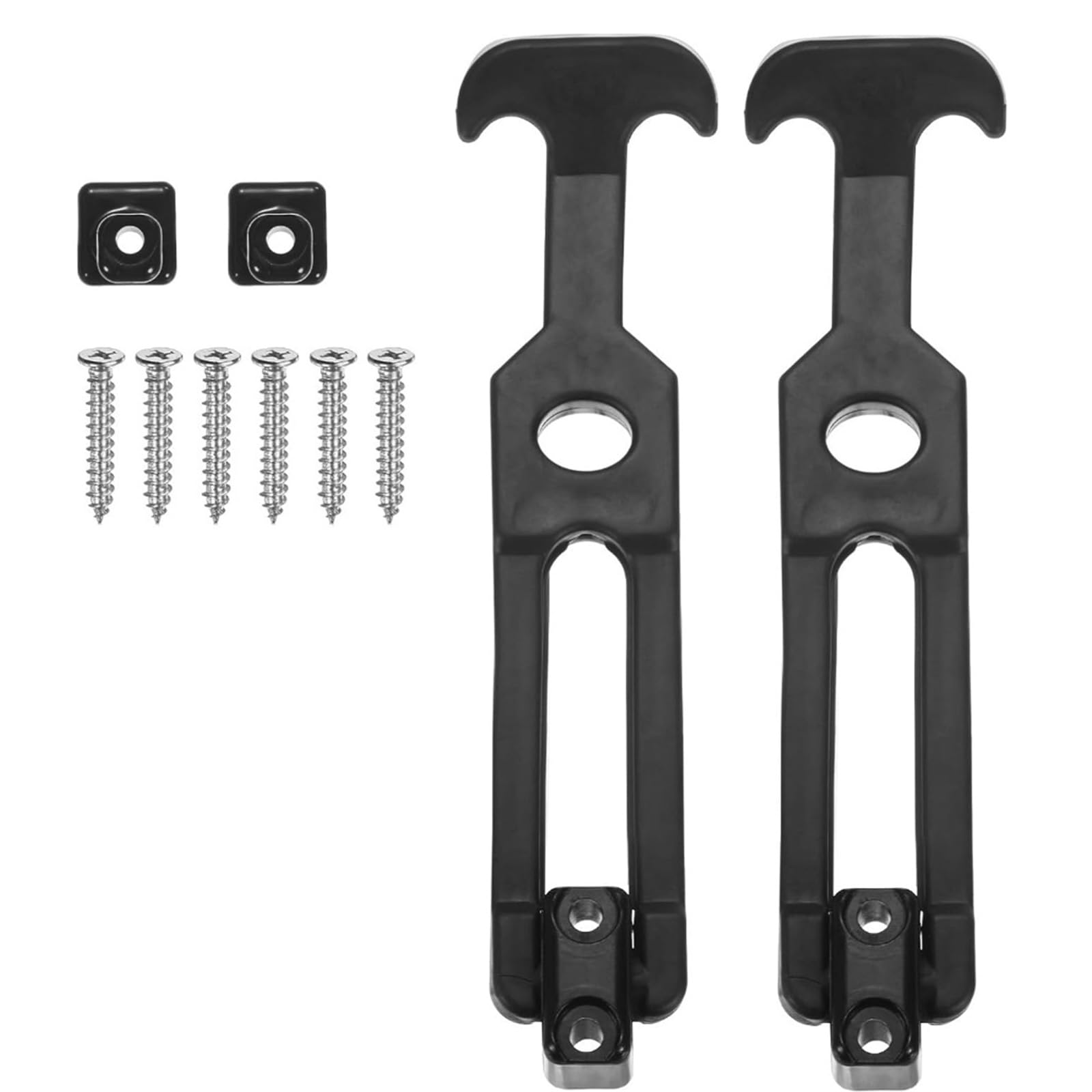 2Pcs T Handle Shock Absorbing Latches Rubber Flexible Draw Latches with Screws Toolbox Buckle Enduring T-Handle Rubber Flexible Draw with Screws