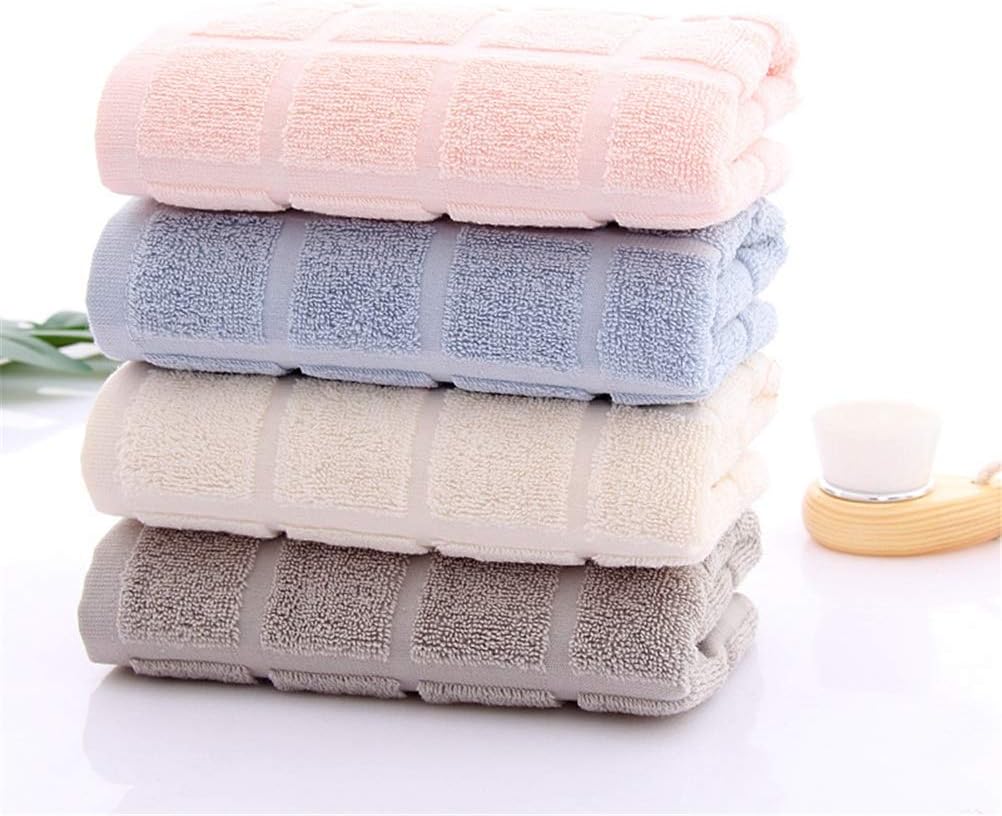 Cotton 32 Shares Simple Style Face Towel Fast Drying Travel Gym Camping Sports Soft Handchief Thick Towel (Color : Blue, Size : 4pcs) (Beige 10pcs)