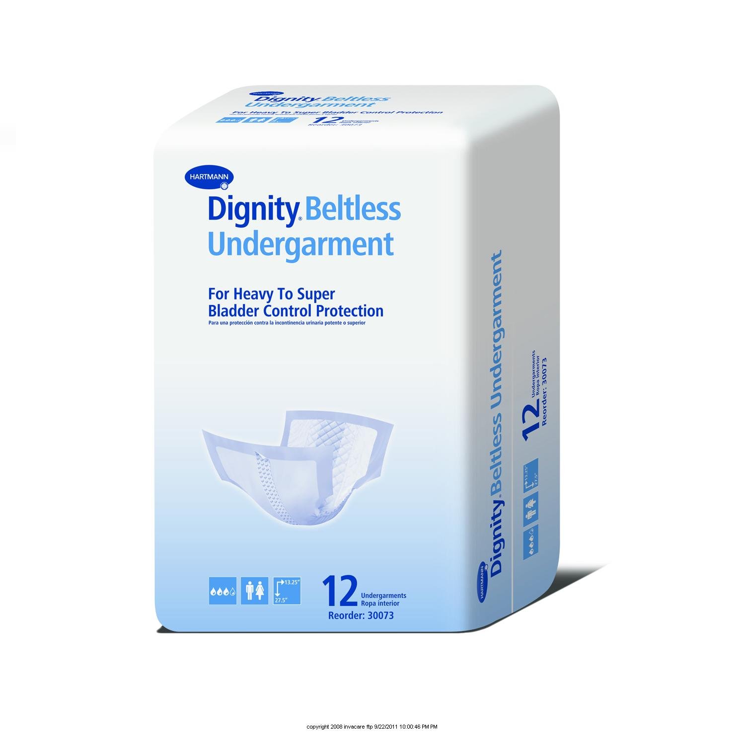 Dignity Beltless Undergarment Quantity: Pack of 12