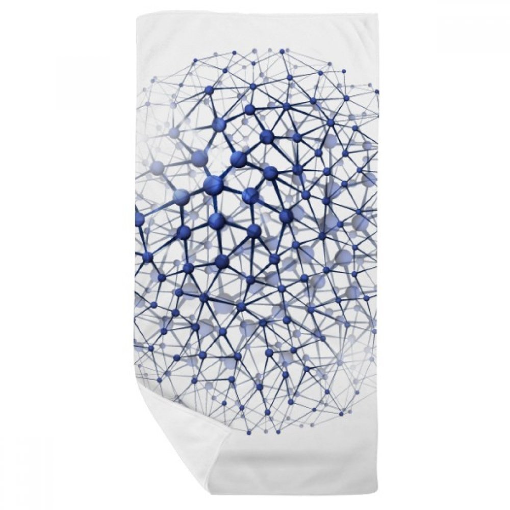 Gant de toilette atomique serviette de bain physique multicolore
