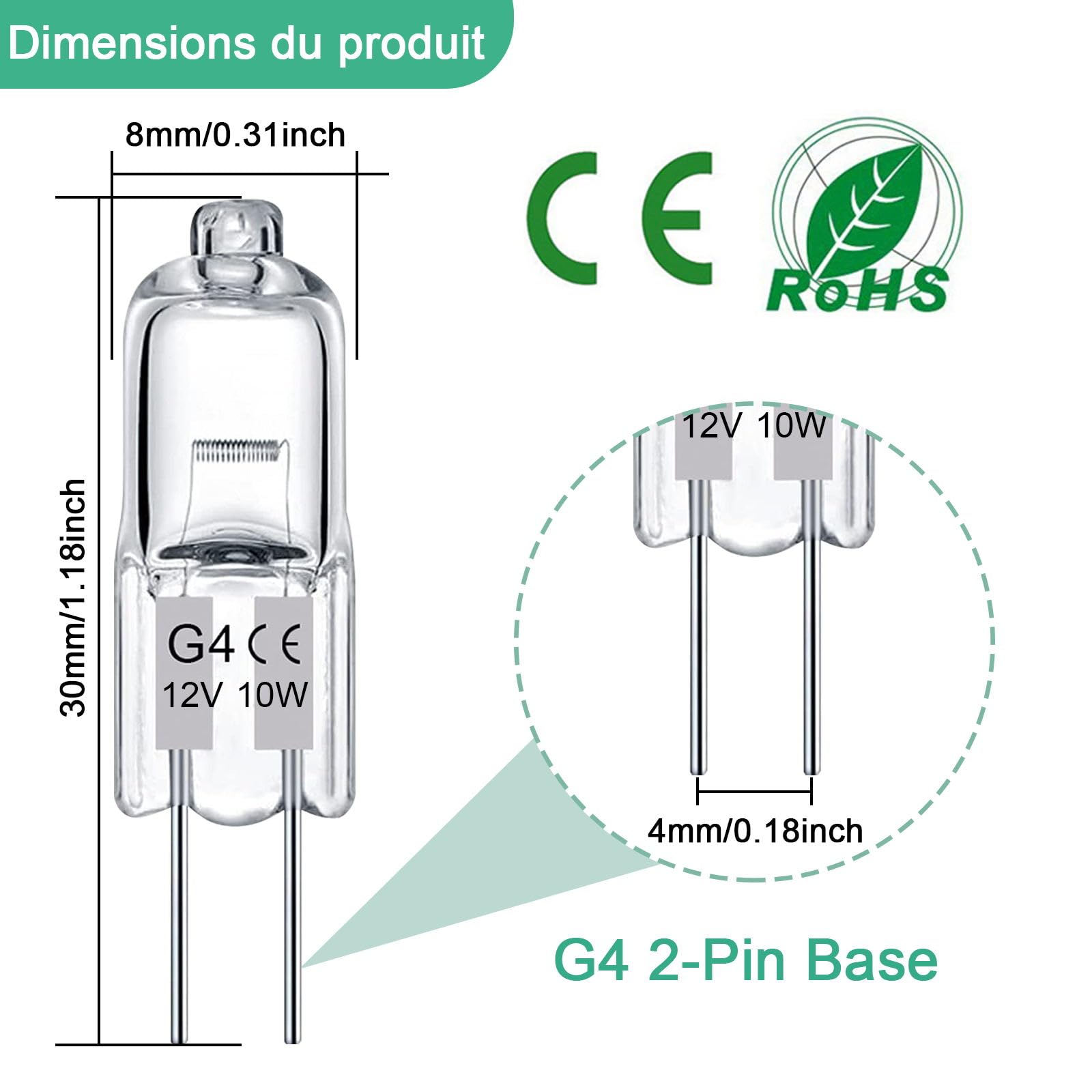 Lampadine Dimmerabili 20W 10 Lampadine Alogene G4 12V 20W - Luce Calda ...