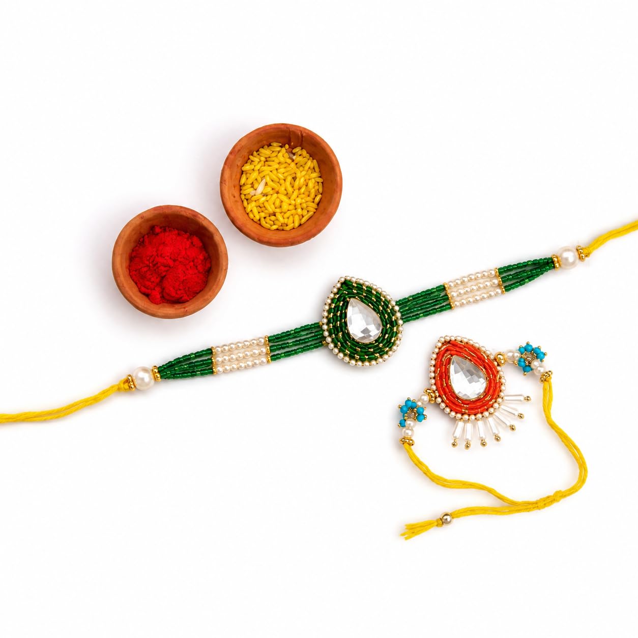 adcom Handmade Bhaiya-Bhabhi Rakhi, Pack of 2-picture-5