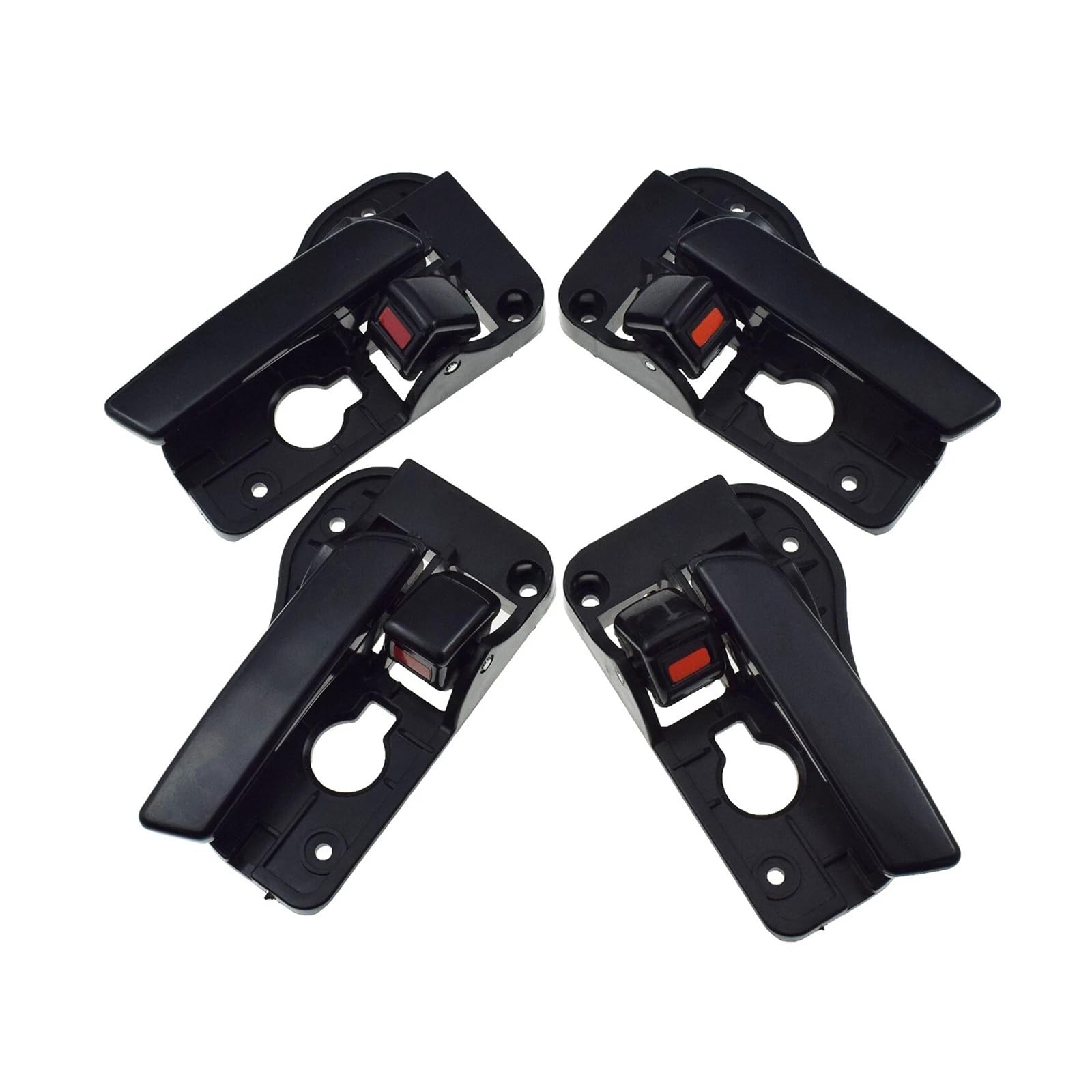 BYSKJZ Car Inner Door Handle for Kia for Rondo 2007-2012 Car Inside Door Handle Black Left Right KI1352112 82620-1D000 82610-1D000 826201D000WK 826101D000WK(A Set 4Pcs)