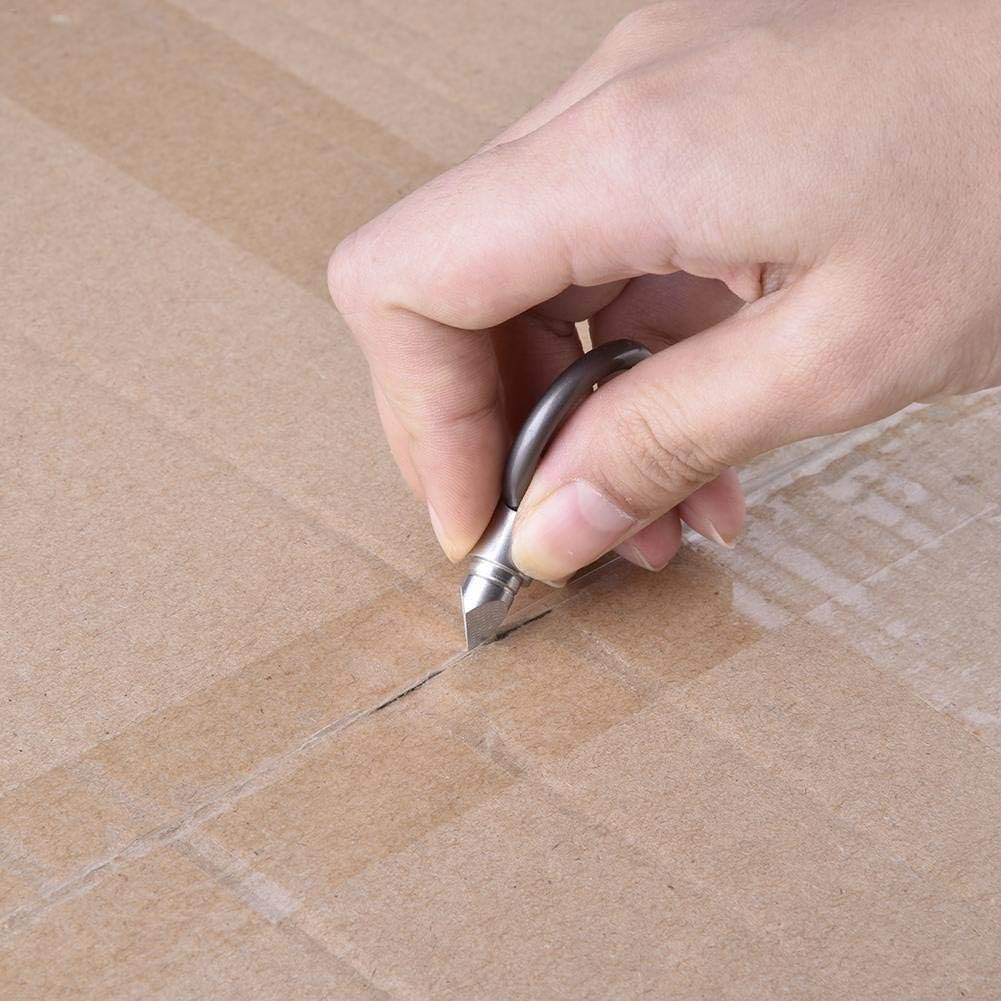 YukaBa Tiny Cutting Tool Portable Capsule Cutter with Keychain Ring Sharp Tool Gadgets for Unpacking Cartons Stripping Stickers Splitting Pills Opening Cans (Pack of 1)