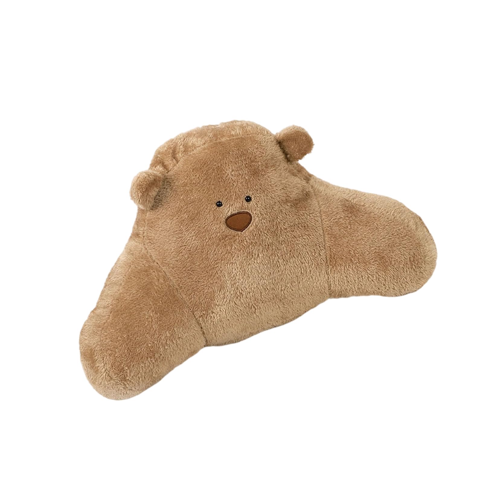 Coussin de nuque et lombaire en peluche avec sangle pour le confort du dos