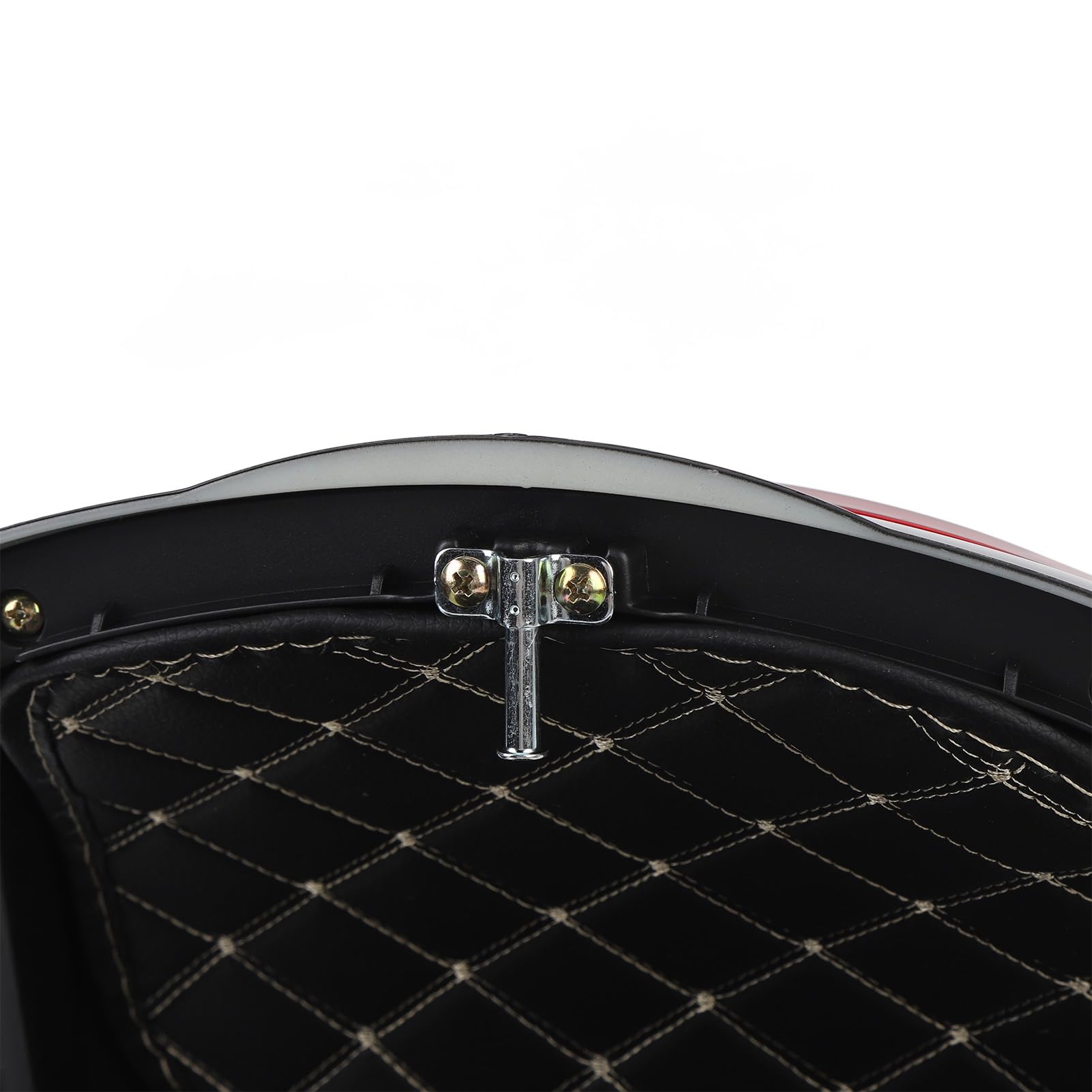 Headerbs Coffre Top Case Moto 32L avec Dossier, Design Réfléchissant