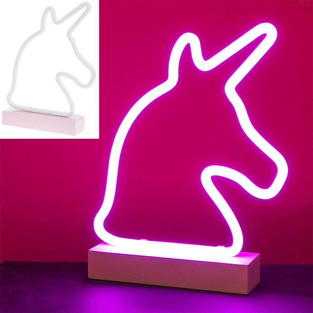 Lesser & Pavey Unicorn Pink Neon Lamp
