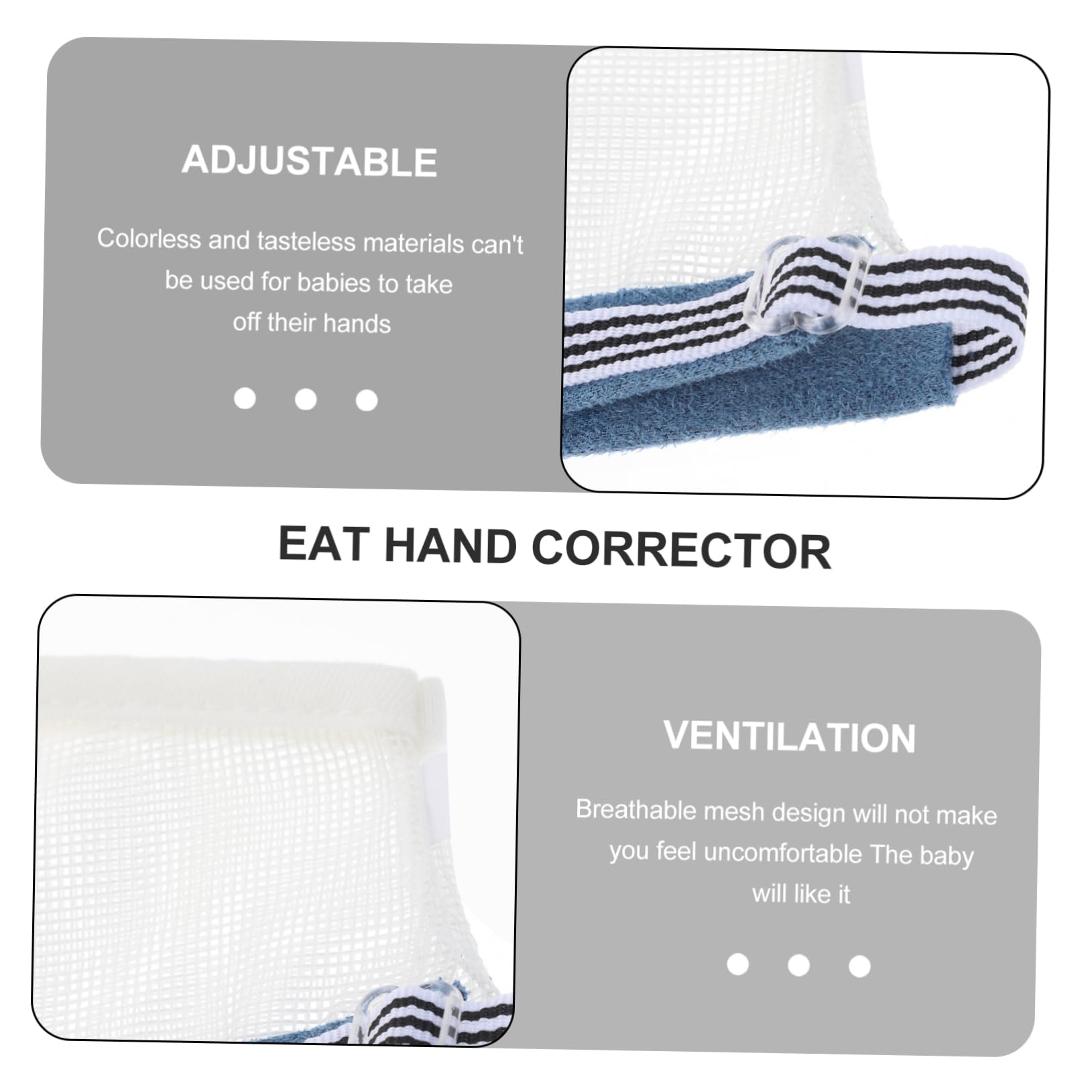 Yardwe Guantes Protectores para Bebés Antiarañazos de Nylon Transpirable, 2 Pares, Diseño Resistente para Recién Nacidos y Niños Pequeños, Impide que Chupen el Dedo