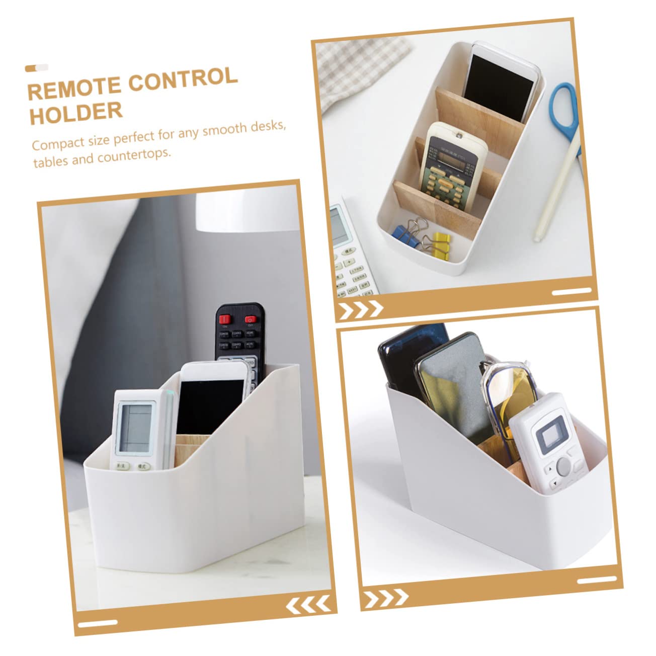 Veemoon 2 Stück Fernbedienungs Organizer mit Multi Design Praktische Aufbewahrungsbox für Schreibtisch und Wohnzimmer Vielseitig für Kosmetik Schreibwaren und Stabil und Platzsparend